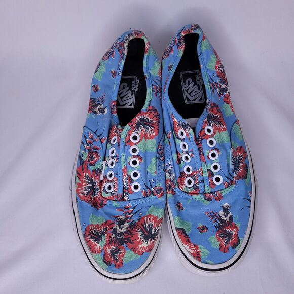 Vans Star Wars Shoes Mens 7.5 Womens 9 Yoda Floral Aloha - Picture 7 of 10
